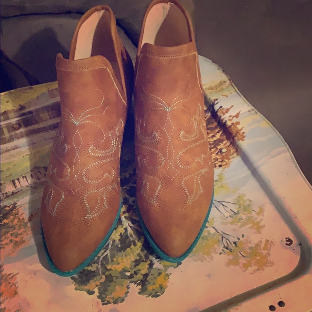 Western boho booties